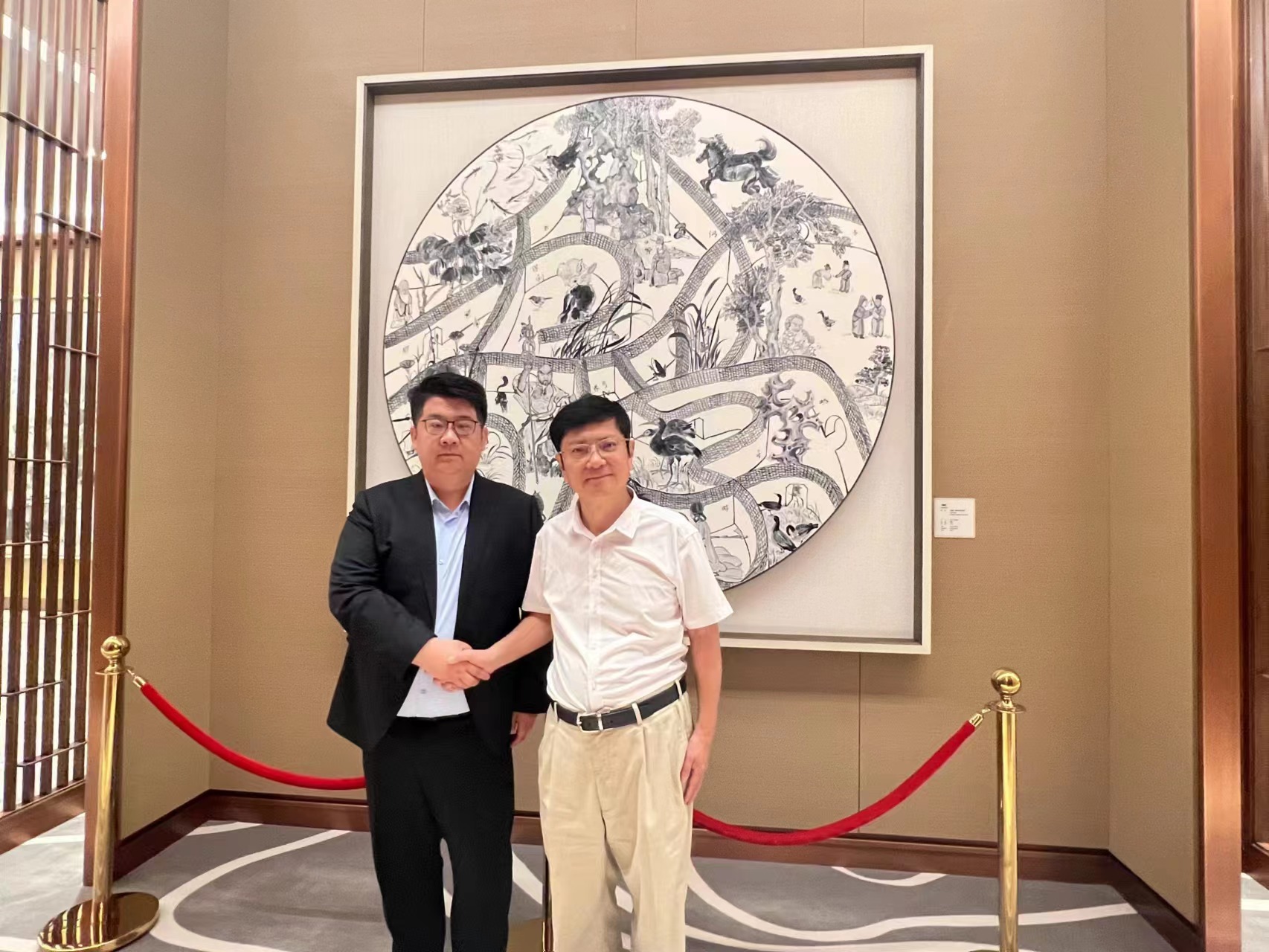 强国智库秘书长王金良拜会太原理工大学党委书记郑强